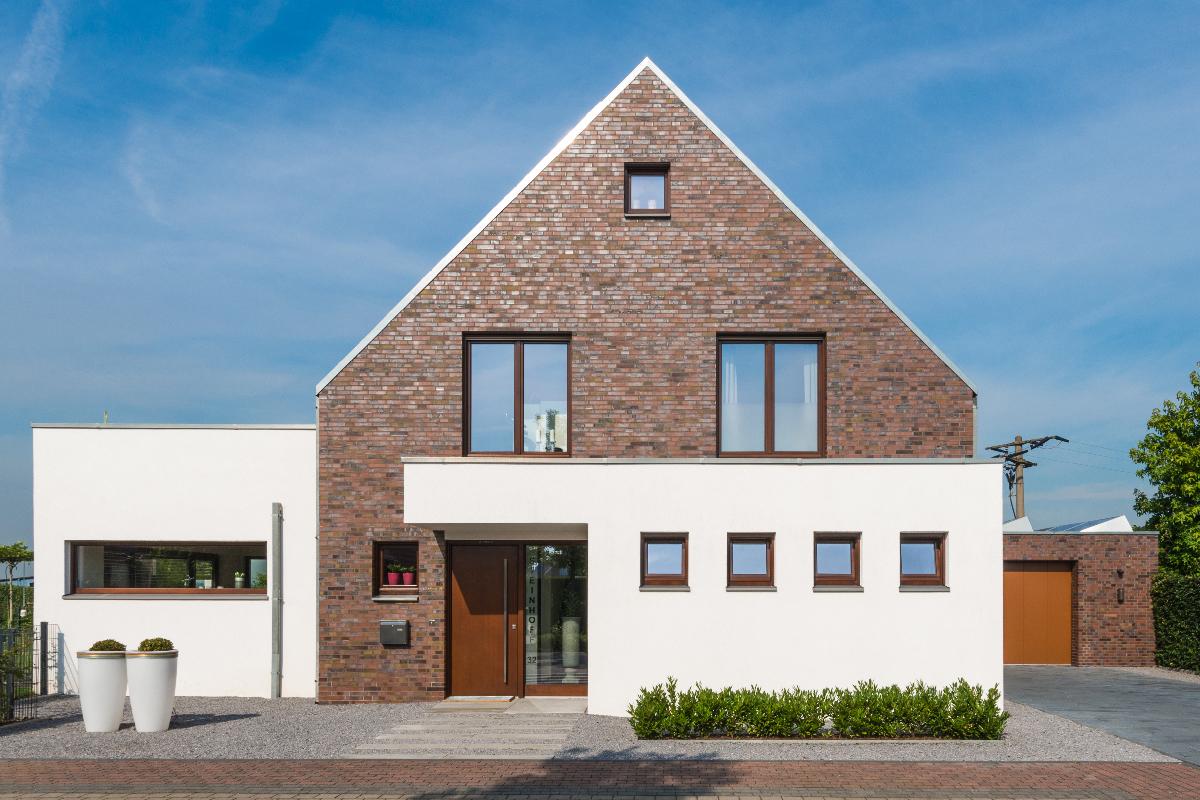 Einfamilienhaus Klinker Modern