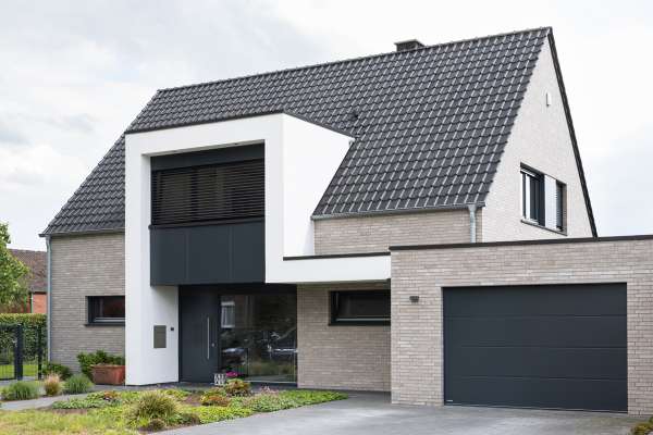 Einfamilienhaus H4 mit Klinker 101-167-DF grau - beige