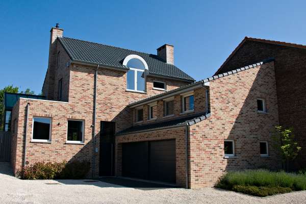 Einfamilienhaus H2 mit Klinker 103-105-WDF braun-rot