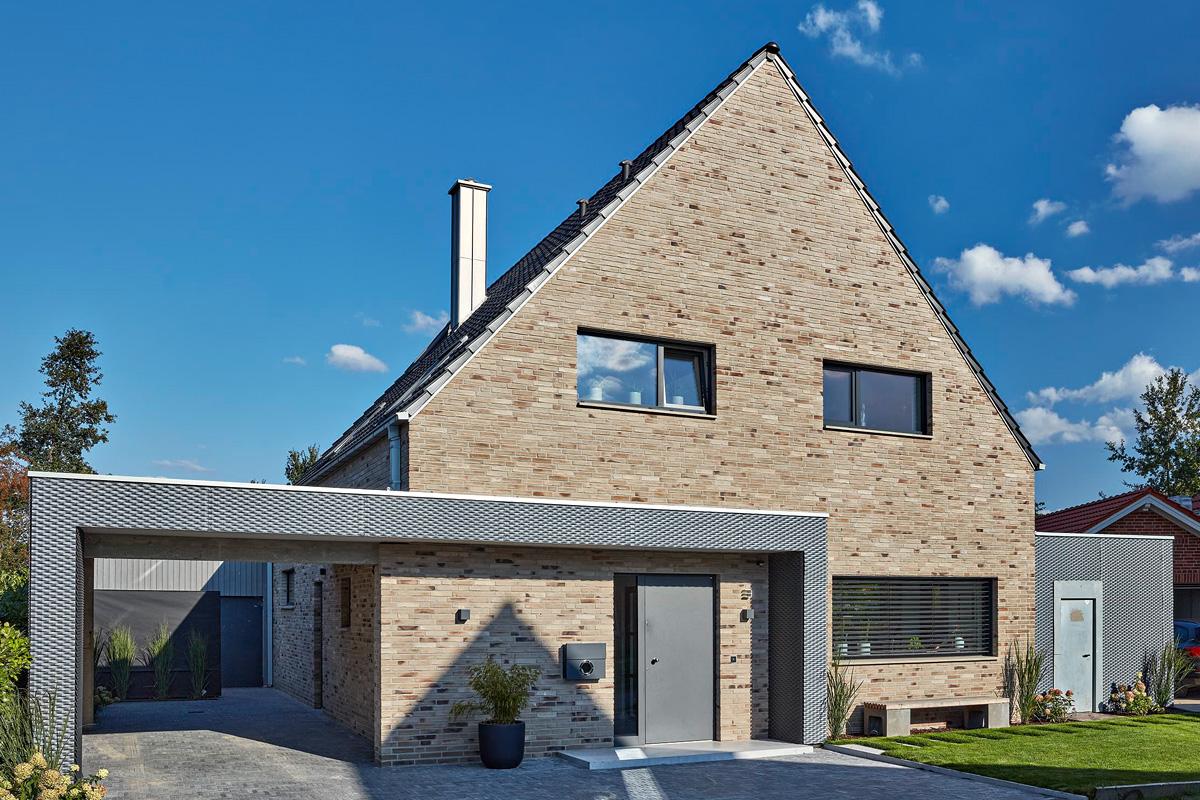Einfamilienhaus Klinker Modern