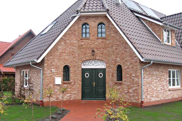 Landhaus / Einfamilienhaus H1 mit Klinker 103-212-ModF orange - rot - bunt