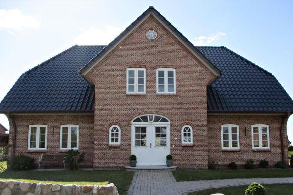 Einfamilienhaus H1 mit Klinker 113-120-ModF rot-bunt-Kohle